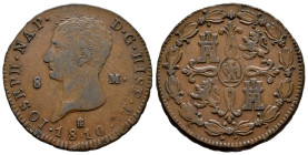 Joseph Napoleon (1808-1814). 8 maravedis. 1810. Segovia. (Cal-1). Ae. 11,25 g. VF/Choice VF. Est...100,00. 

Spanish description: José Napoleón (180...
