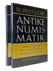 Göbl, R.
 Antike Numismatik. Text- u. Tafelband. München 1978. 284 S.; 283 S., 176 Tfn., 19 Tabellen, 1 Karte. Leinen mit Schutzumschlag, Umschlag et...