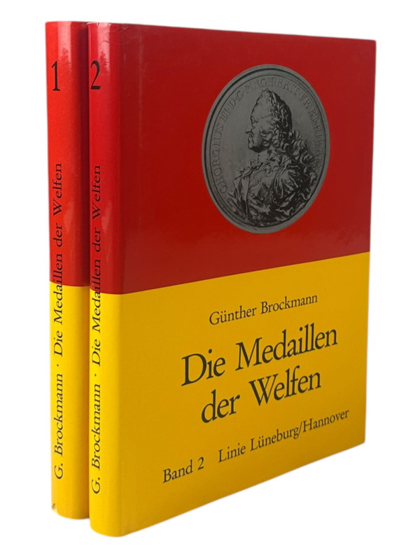 Brockmann, G.
 Die Medaillen der Welfen. 2 Bände. Band 1: Linie Wolfenbütttel. ...