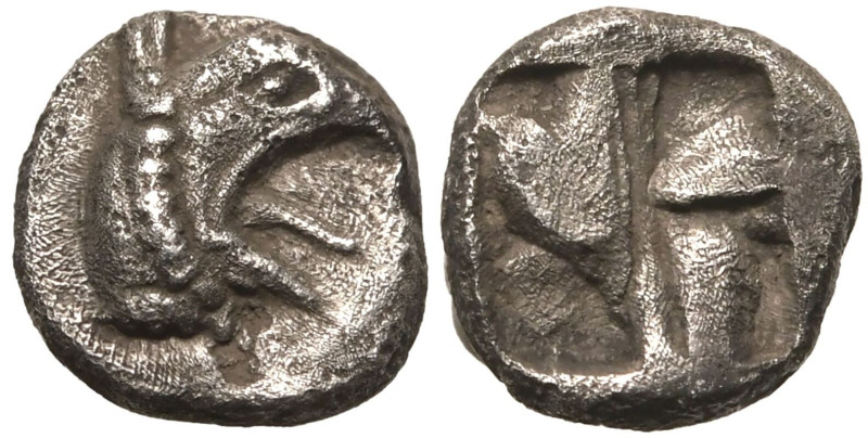 ANCIENT GREECE. IONIA, TEOS. 
Silver Tetartemorion, late 6th - early 5th centur...