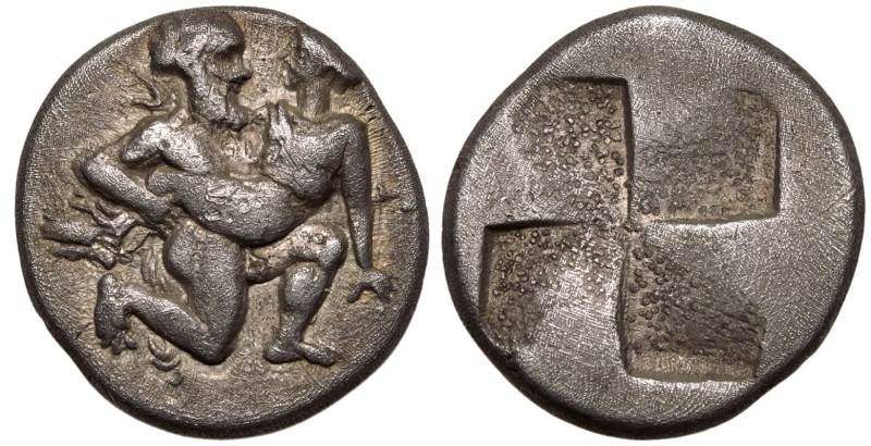 ANCIENT GREECE. ISLANDS OFF THRACE, THASOS. 
Silver Drachm, circa 435-411 BC. ...