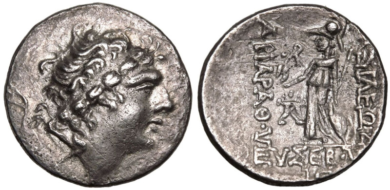 ANCIENT GREECE. KINGDOM OF CAPPADOCIA. Ariarathes IX 'Eusebes Philopator'. 
Sil...