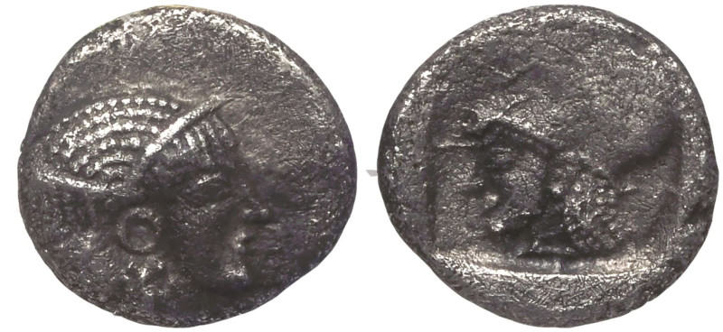 ANCIENT GREECE. MYSIA, LAMPSAKOS. 
Silver Obol, circa 500-400 BC. 
Obv: janifo...