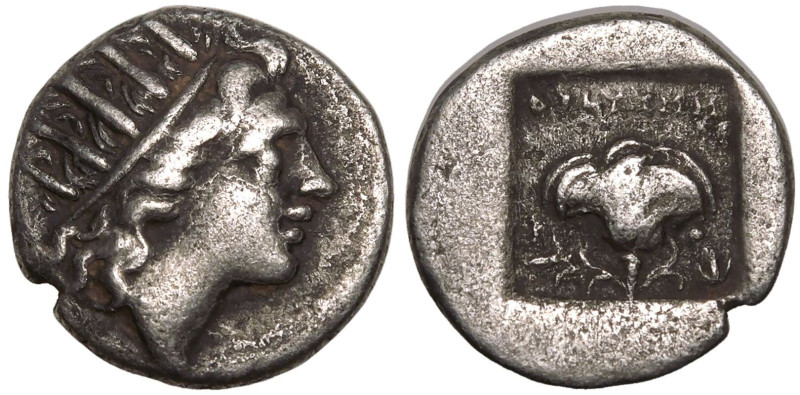 ANCIENT GREECE. RHODOS, RHODES. 
Silver Drachm, circa 88-84 BC. 
'Plinthophori...