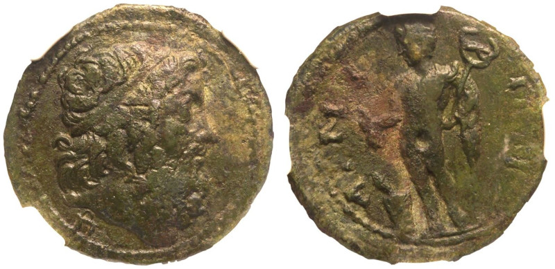 ANCIENT GREECE. THRACE, AINOS. 
Bronze AE25, 2nd - 1st Centuries BC. 
Obv: hea...