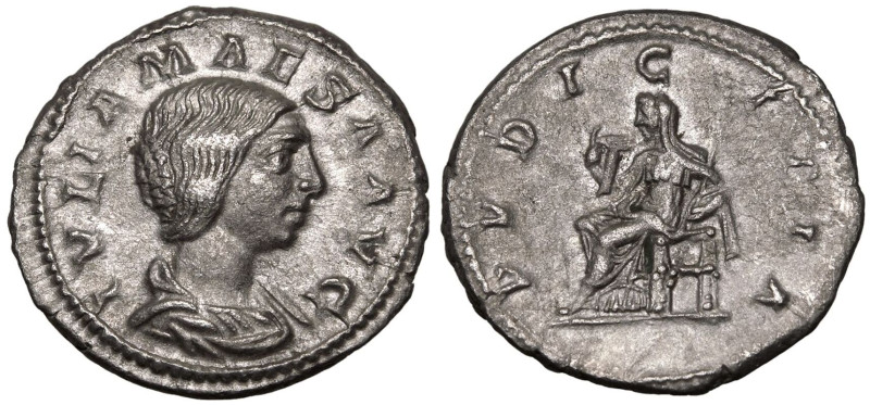 ROMAN EMPIRE. Julia Maesa (grandmother of Elagabalus). 
Silver Denarius, AD 218...
