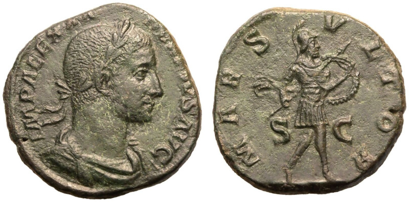 ROMAN EMPIRE. Severus Alexander. 
Bronze Sestertius, AD 231-235. Rome. 
Obv: I...