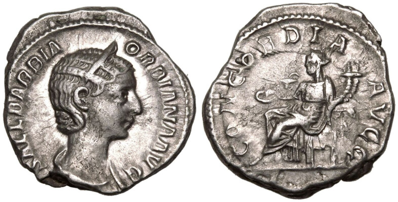ROMAN EMPIRE. Sallustia Orbiana (wife of Severus Alexander). 
Silver Denarius, ...