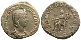 Otacilia Severa (wife of Philip I) Ã† Sestertius