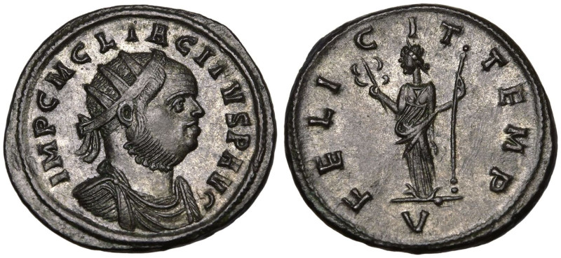 ROMAN EMPIRE. Tacitus. 
Billon Antoninianus, AD 276. Ticinum. 
Obv: IMP C M CL...