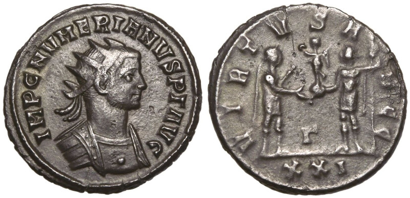 ROMAN EMPIRE. Numerian. 
Billon Antoninianus, AD 283-284. Antioch. 
Obv: IMP C...