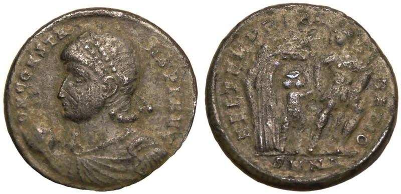 ROMAN EMPIRE. Constans I. 
Bronze Nummus, AD 348-351. Nicomedia. 
Obv: D N CON...