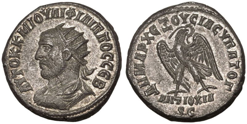 ROMAN PROVINCIAL. SELEUCIS AND PIERIA, ANTIOCH. Philip I. 
Silver Tetradrachm, ...