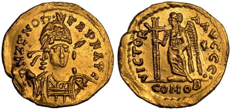 MIGRATIONARY. PSEUDO-IMPERIAL. Odoacer. 
Gold Solidus, AD 476-489. Rome. 
In t...