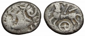 GAUL, Central. Lingones. Circa 120/00-50 BC. AR Quinarius