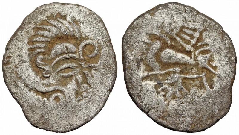 GAUL, Northwest. Coriosolites. c. 100-50 BC. BI Stater (23mm, 2.65 g, 6h). Celti...