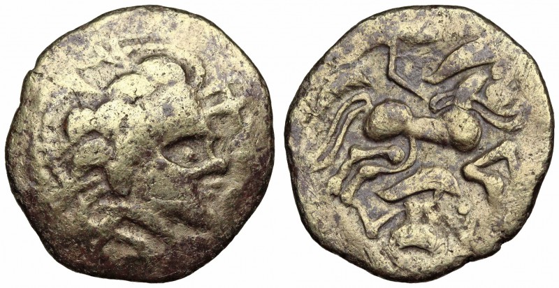 GAUL, Northwest. Namnetes. Late 2nd-mid 1st century BC. Electrum Stater (22 mm, ...