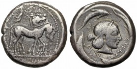 SICILY. Syracuse. Deinomenid Tyranny, 485-465 BC. AR tetradrachm