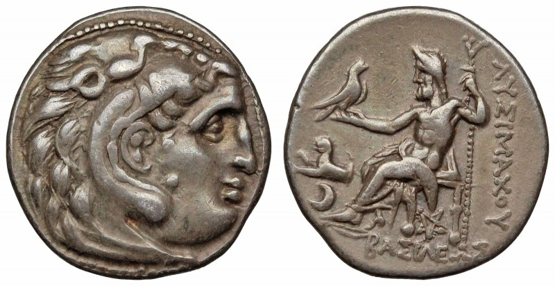 KINGS of THRACE, Lysimachos. 323-281 BC, AR drachm. Kolophon mint, 299-296 BC. (...