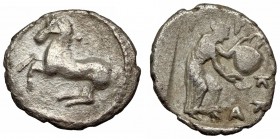THESSALY, Trikka. Circa 440-400 BC. AR Trihemiobol.