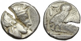 ATTICA, Athens. Circa 454-404 BC. AR Tetradrachm