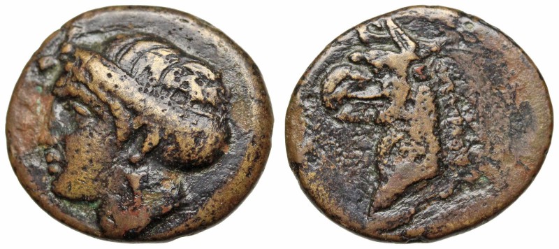 IONIA, Phokaia. Circa 350-300 BC. (14mm, 1.85 g, 1h). Head of nymph left, hair b...