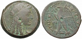 PTOLEMAIC KINGS of EGYPT. Ptolemy VI Philometor. Second sole reign, 163-145 BC. Æ