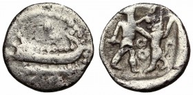 PHOENICIA, Sidon. Evagoras II of Salamis. Circa 346-343 BC. AR Sixteenth Shekel