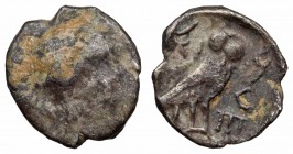 PHILISTIA, Uncertain mint in Palestine. Mid 5th century-333 BC. AR Obol