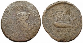 SPAIN. Ilercavonia-Dertosa. Æ semis. Reign of Tiberius. AD 14-37.
