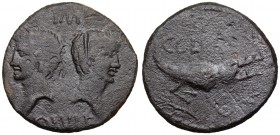 GAUL, Nemausus. Augustus with Agrippa. 27 BC-AD 14. Æ As