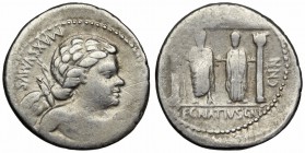 Cn. Egnatius Cn.f. Cn.n. Maxsumus. 76 BC. AR Denarius