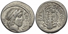 The Pompeians. Q. Sicinius and C. Coponius. 49 BC. AR Denarius.
