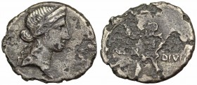 Augustus. 27 B.C. to AD 14. Fouree silver Denarius.
