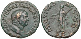 Vespasian. A.D. 69-79. AE As. Rome mint, A.D. 71