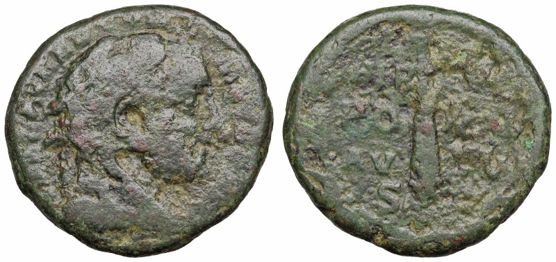 Commodus. AD 177-192. Æ As. Rome mint. Struck AD 192. (24mm, 8.99g). Head of Com...