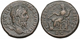 Septimius Severus, A.D. 193-211. AE As. Rome mint, A.D. 211