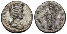 Julia Domna. Augusta, AD 193-217. AR denarius, Emesa mint.