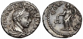 Elagabalus. AD 218-222. AR Denarius, Antioch mint.