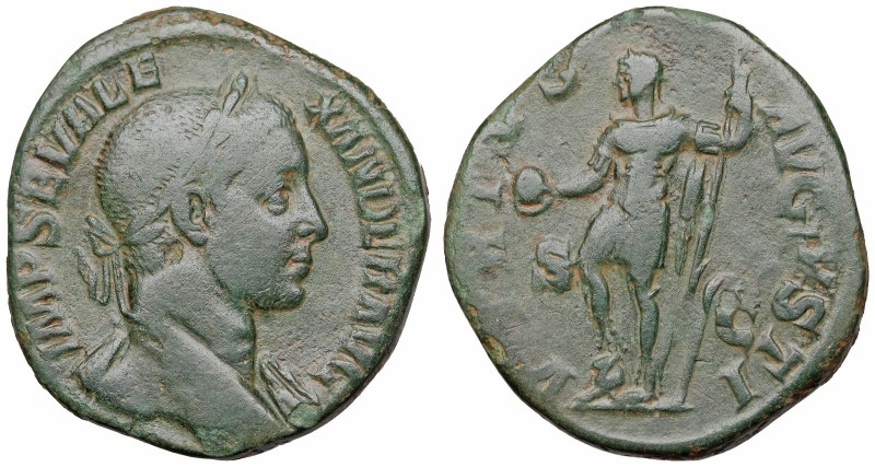 Severus Alexander. AD 222-235. Æ Sestertius (19mm, 14.90 g, 2h). Rome mint. 11th...