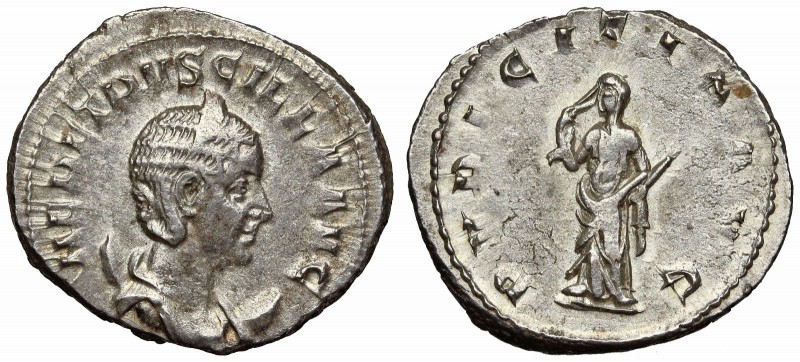 Herennia Etruscilla. Augusta, AD 249-251. AR Antoninianus (23mm, 4.63 g, 6h). Ro...