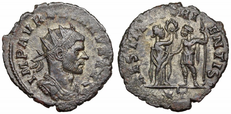 Aurelian. AD 270-275. AE Antoninianus. Siscia mint, AD 271. (21mm, 3.03g). Radia...