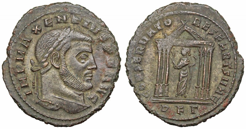 Maxentius. AD 307-312. Æ Follis (26mm, 6.22 g, 12h). Carthage mint. Struck AD 30...