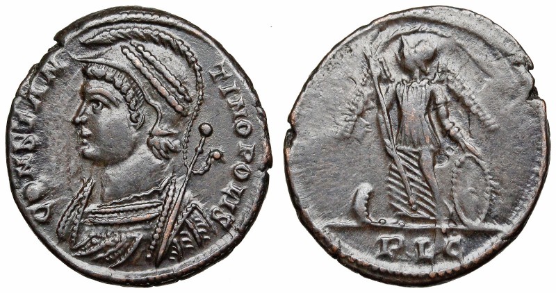 Anonymous City Commemorative. AD 330-354. Æ Follis (18mm, 2.59 g, 12h). Lugdunum...