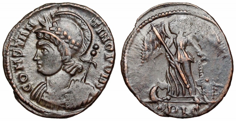 Anonymous City Commemorative. AD 330-354. Æ Follis (16.5mm, 1.84 g, 6h). Lugdunu...