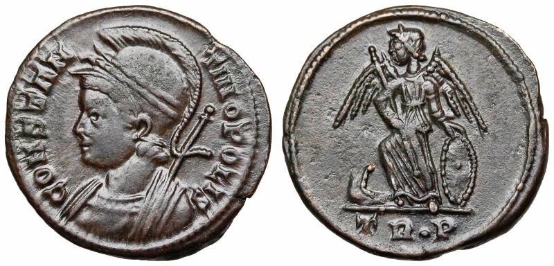 Anonymous City Commemorative. AD 330-354. Æ Follis (18mm, 2.92 g, 6h). Trier min...