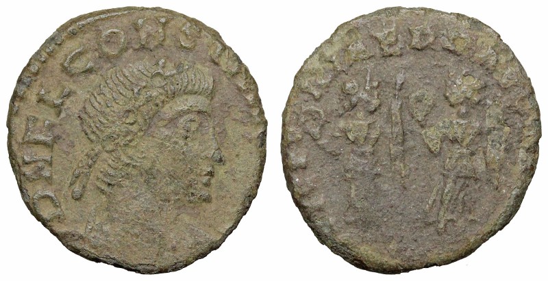 Constans. AE3 (13mm, 1.36 g, 12h). DN FL CONSTANS AVG; Rosette-diademed, draped ...