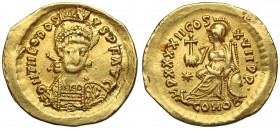 Theodosius II. AD 402-450. AV Solidus.