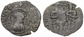 Andronicus II Palaeologus, with Michael IX. 1282-1328. Æ Assarion.
