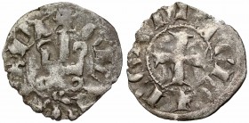 CRUSADERS. Principality of Achaea. Robert of Taranto BI Denier